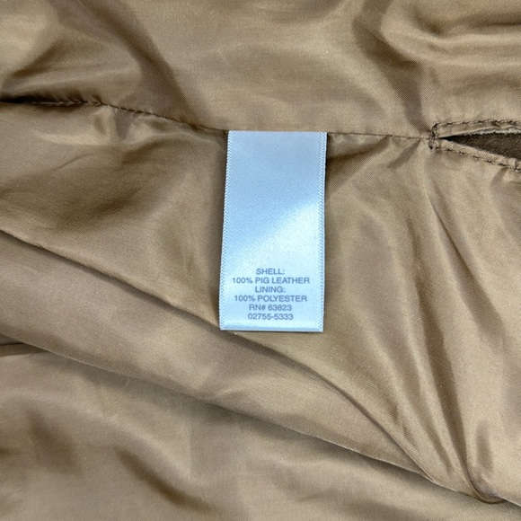 Christopher & Banks tan washable lined suede jacket M - Picture 10 of 13